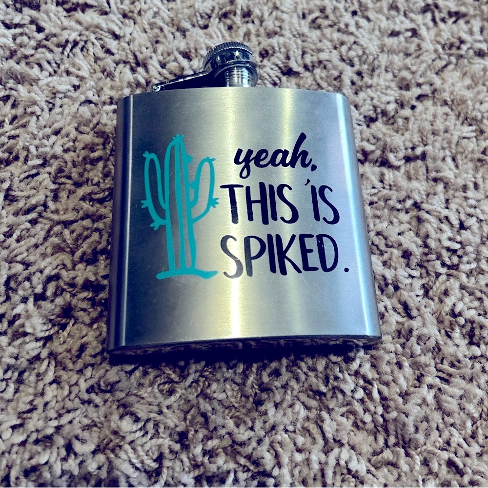 6oz. Stainless steel flask